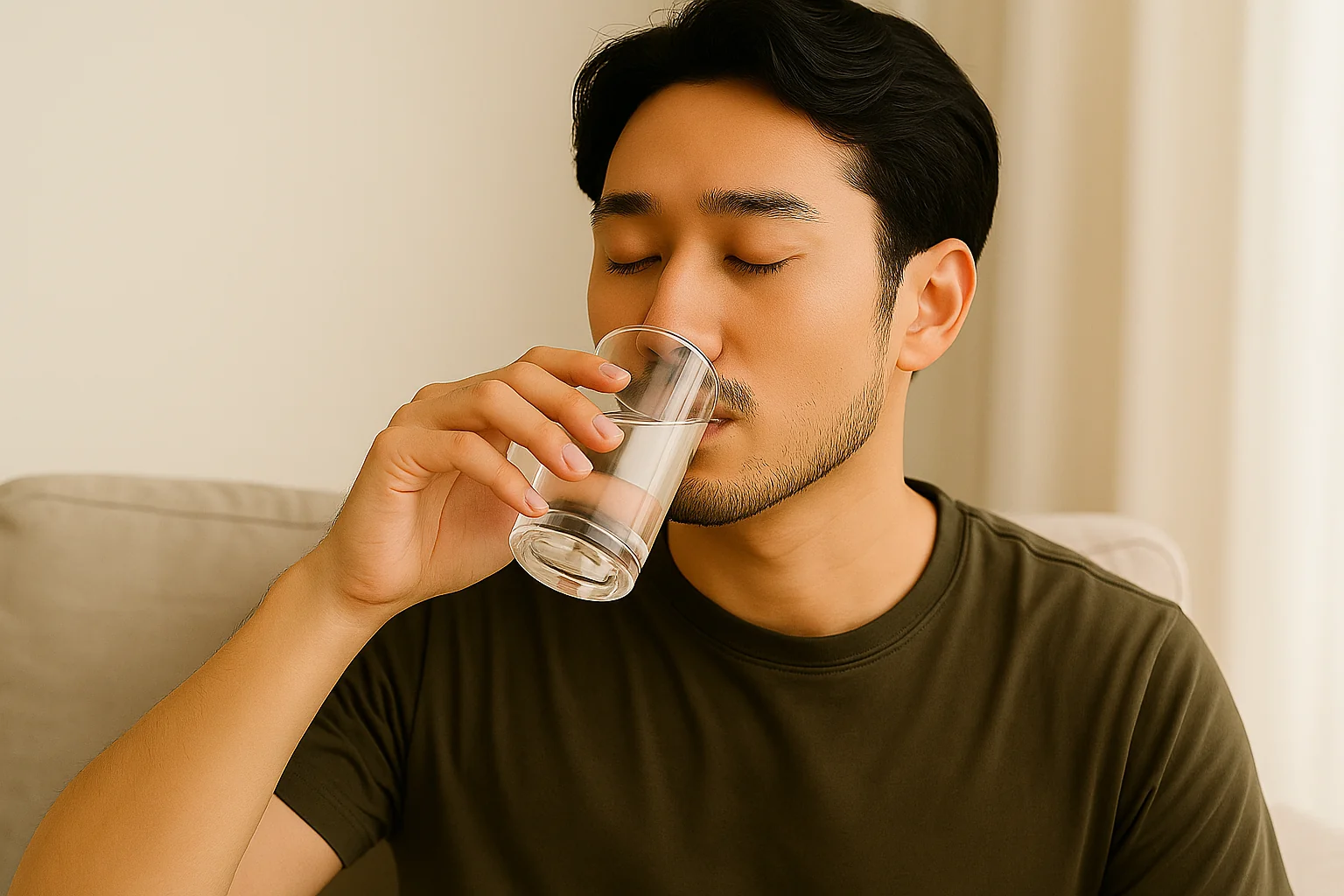 水またはぬるま湯で飲む