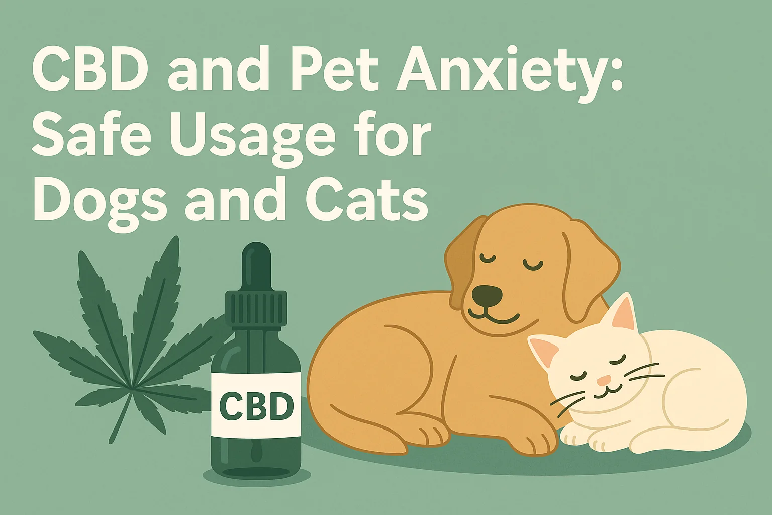 CBDとペットの不安症:犬・猫に与えるときの安全な使い方